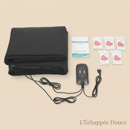 Couverture Sauna Infrarouge Pliable 500W — Détente & Récupération à la Maison